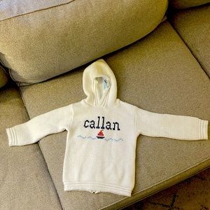 Custom “Callan” boat sweater, preppy chic! Size 12-18M